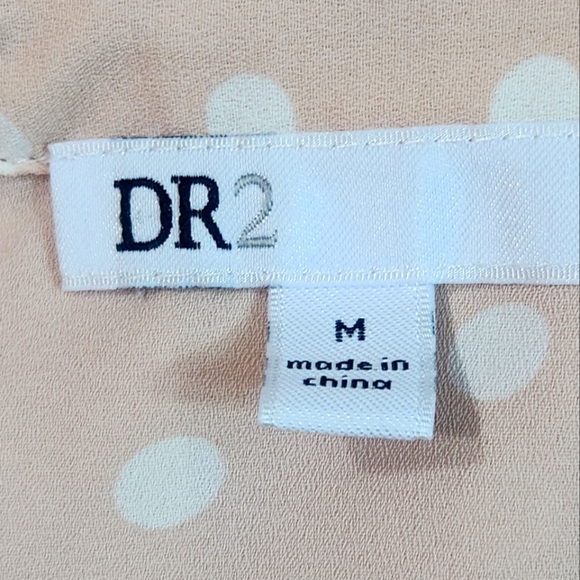 DR2 Polka Dot Vneck Blouse - Picture 10 of 10